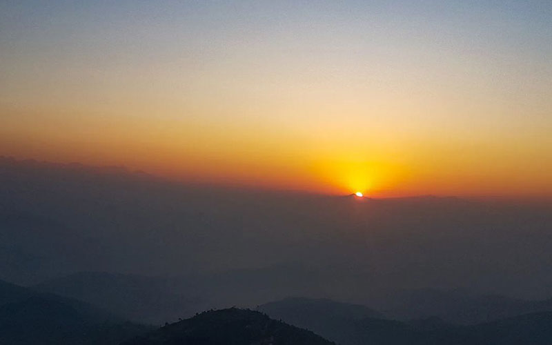 Sunrise view from Nagarkot