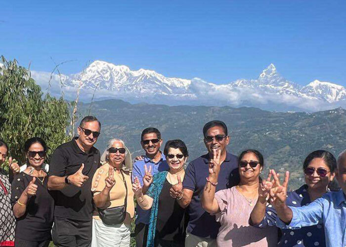 Families enjoying tour at pokhara